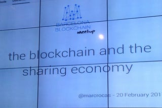 the blockchain and the sharing economy