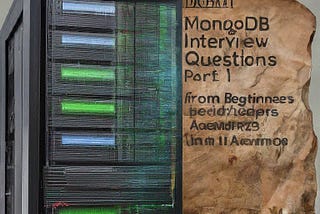 MongoDB Interview Questions: From Beginners to Advance Part 1