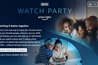 Using Amazon Prime watch party feature.