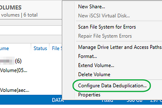 Windows Storage Deduplication