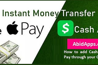 How To Transfer Money From The Cash App To Apple Pay Instantly