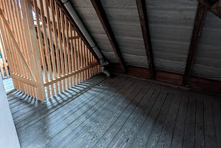 An empty attic
