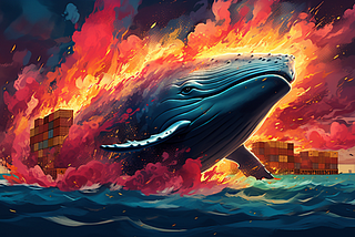 A whale bursts through a firewall, exposing your containers