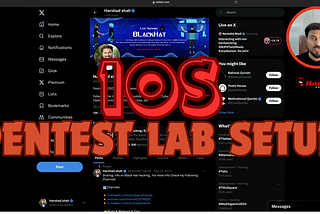 IOS Pentesting Lab Setup