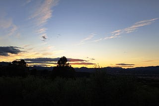 Sunset at the finca