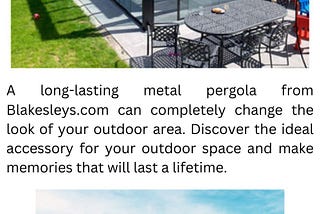 Metal Pergola For Sale | Blakesleys.com