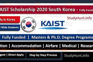 KAIST Scholarship Fall 2020–2021