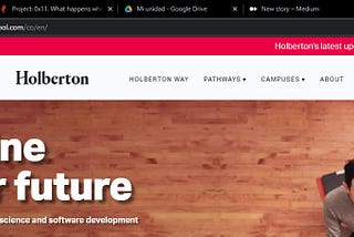 What happens when you type holbertonschool.com in your browser and press Enter