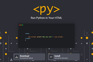 Pyscript — Javascript framework that supports python in browser
