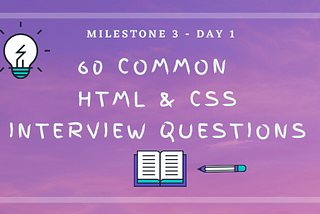 60 HTML & CSS Interview Questions