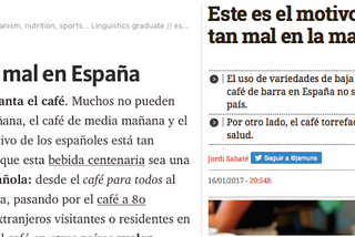 De cómo la casualidad o el periodismo me ha destrozado toda la ilusión del mundo