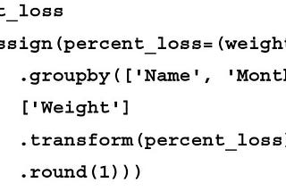 The power of pandas transform method.