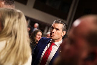 Pete Hegseth Grabs Hold of an Anvil Instead of a Life Jacket
