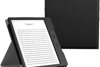 Fly USA Multi-Angle Vertical Flip Cover for Kindle Oasis E-Reader ( 7-inch, Black)