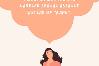 I wonder why rape is labeled “sexual assault” instead of “rape”.