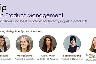 Notes: AI in Product Management