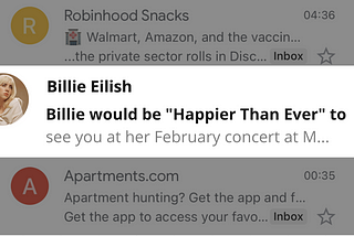 10 Clever Copywriting One-Liners for a Billie Eilish Concert Using Her Song Titles & Lyrics
