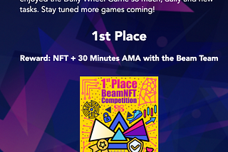 BeamNFT Competition Winners Announced!