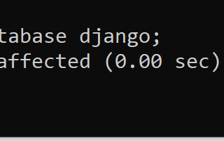 Connecting Django with MySQL