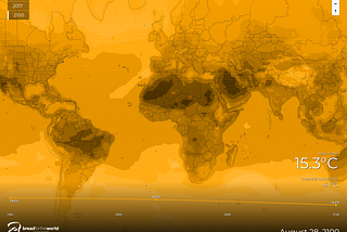 Visualizing Near Surface Air Temperature in 2100