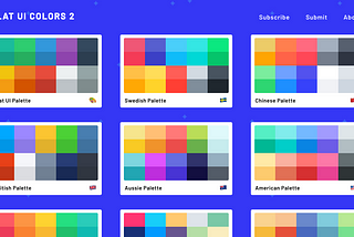 Flat UI Colors 2 — 13 Countries, 13 Designers, 13 More Color Palettes