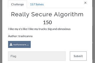 Really Secure Algorithm — DawgCTF 2021