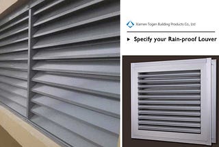 Specify your Rain-proof Louver