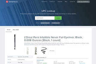 A single lookup for product listings everywhere — Semantics3 UPC Lookup
