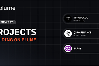 New Projects deployed on Plume 🪶 [Apr 7 — Apr 13]