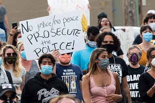 Black Lives Matter protesters gathered in Minneapolis on May 26, 2020