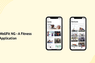 WellFit NG mockup designed using figma