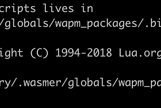 Introducing WAPM global package installs