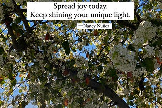 Each day can bring you joy