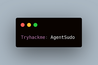 Tryhackme: AgentSudo