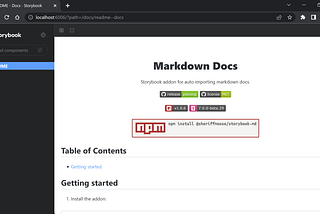 Storybook Addon for Auto Markdown Import