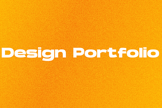Building your Design Portfolio? Read this.