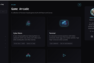 I Built a Blog That’s Also an Arcade!