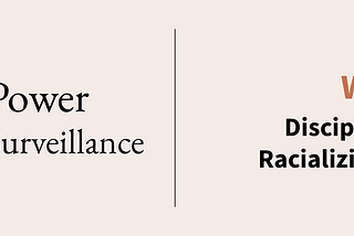 Deconstructing Surveillance Week 3 — Disciplinary Power, Racialization