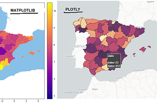 Mapa de España con plotly