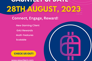Gauntlet Weekly Update — August 28th 🚀