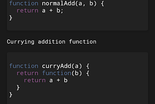 Currying In JS