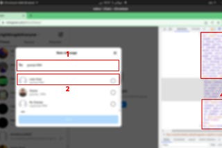 An image showing Instagram user selection source code behavior