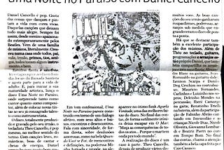 Matéria do Jornal A Tribuna (março de 2012)