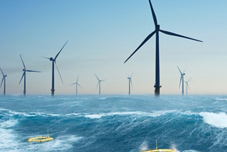 Multi-use of offshore wind with marine energy sources