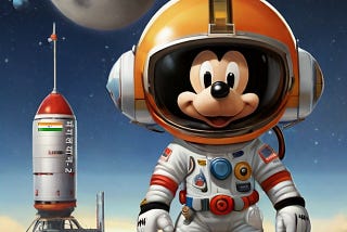 Mickey Mouse ready to depart for Mars Mission