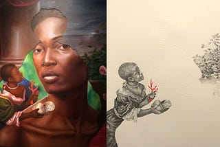 Re-presenting history: girl with a pearl necklace by Barbara Walker and Titus Kaphar