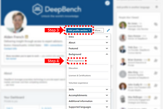 Adding DeepBench Experience to Your LinkedIn Profile