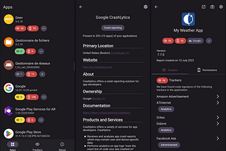 Exodus for Android: Finds trackers embedded in all your apps