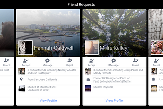 Improving Facebook Friend Requests screen with some FramerJS magic