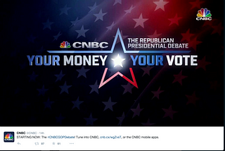 “Your Money Your Vote”: CNBC rakes it in